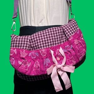 LuLu Jessie UPcycles 'Purple Flannel' Repurpose - 14 inches wide x 7 inches…